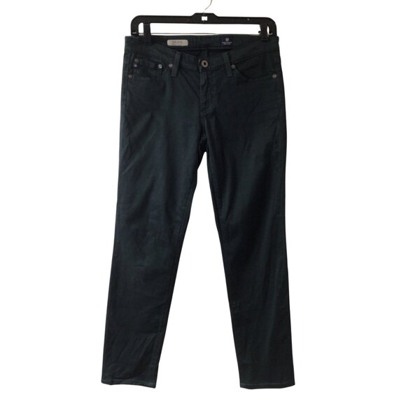 AG Adriano Goldschmied Jeans Women’s 27 Green The Stilt Cigarette Jean Skinny - Picture 1 of 11
